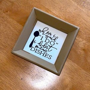 Reverse Canvas Frame Sign Shelf Sitter 6x6